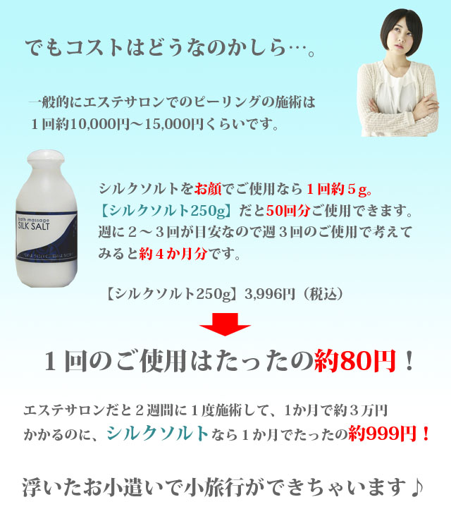 シルクソルトコストパフォーマンス
