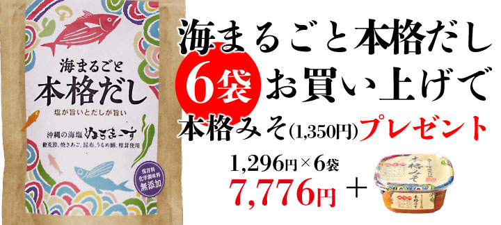 海まるごと本格だし　みそプレゼント