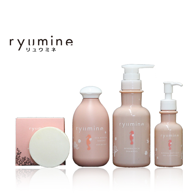シルクソルトを配合した海のミネラル美容シリーズ「ryumine(リュウミネ)」