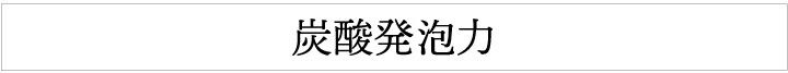 炭酸発砲力